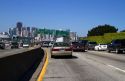 Automobile traffic on Highway 101 near San Francisco, California, USA.