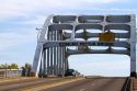 Edmund Pettus Bridge carries U.S. Highway 80 across the Alabama River in Selma, Alabama, USA.