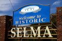 Welcome to Historic Selma sign, Alabama, USA.