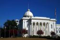 The Alabama State Capitol Building located on Goat Hill in Montgomery, Alabama, USA.