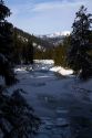 The North Fork of the Payette River during winter, Valley County, Idaho, USA.