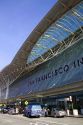 San Francisco International Airport terminal located south of downtown San Francisco, California, USA.