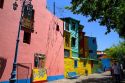 Colorful buildings in the La Boca area of Buenos Aires, Argentina.