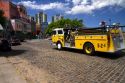 Fire truck in the La Boca barrio of Buenos Aires, Argentina.