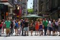 Pedestians on Florida Street in the Retiro barrio of Buenos Aires, Argentina.