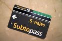 Subtepass card for use on the Metro in Buenos Aires, Argentina.