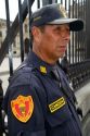 National police officer of Lima, Peru.