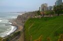 View of the Pacific Ocean from the Miraflores district of Lima, Peru.