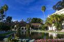 The Botanical Building and Reflection Pond in the El Prado area of Balboa Park, San Diego, California, USA.