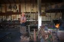 Blacksmith demonstration at Old Town San Diego State Historic Park, California, USA.