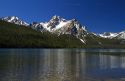 Stanley Lake and McGown Peak located in the Sawtooth National Recreation Area, Custer County, Idaho, USA.