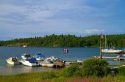 Boats docked at Rossport, Ontario, Canada.