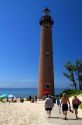 The Little Sable Point Light on Lake Michigan in Golden Township, Michigan, USA.