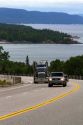 Highway 17 along Lake Superior east of Marathon, Ontario, Canada.