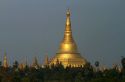 The Shwedagon Paya located in (Rangoon)Yangon, (Burma) Myanmar.