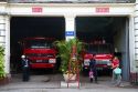 Fire station in (Rangoon) Yangon, (Burma) Myanmar.