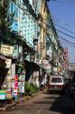 Street scene in central (Rangoon) Yangon, (Burma) Myanmar.