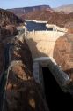 The Hoover Dam located in the Black Canyon of the Colorado River on the border between Arizona and Nevada, USA.