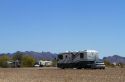 RV camping at Quartzsite, Arizona, USA.