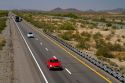 Vehicles travel on Interstate 10 west of Phoenix, Arizona, USA.
