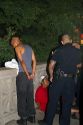 Police arrest suspects along the River Walk in San Antonio, Texas, USA.