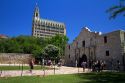 The chapel of the Alamo Mission located in downtown San Antonio, Texas, USA.
