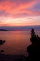 Sunset on Lake Superior at Marquette, Michigan, USA.