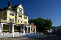 The Windermere Hotel located on Main Street on Mackinac Island located in Lake Huron, Michigan, USA.