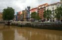 The Nervion River at Bilbao, Biscay, Spain.