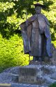 A statue of St. James along the Way of St. James pilgrimage route, Navarra, Spain.