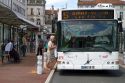 Public transportation bus at Angouleme in southwestern France.