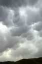 Mammatus clouds telling of an extreme weather system near Horseshoe Bend, Idaho, USA.
