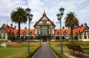 The Rotorua Museum of Art and History located in the Government Gardens in Rotorua, Bay of Plenty, North Island, New Zealand.