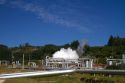 The Wairakei Power Station creates geothermal power, located north of Taupo, Waikato Region, North Island, New Zealand.