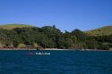 Kayaking in the Bay of Islands, North Island, New Zealand.