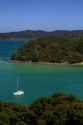 View of Bay of Islands in the Northland Region, North Island, New Zealand.