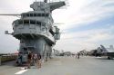 The USS Yorktown aircraft carrier at Patriots Point Naval and Maritime Museum located in Mount Pleasant, South Carolina, USA.