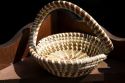 Sweetgrass hand-woven basket in Charleston, South Carolina, USA.