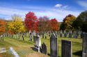 Rockingham Meeting House Cemetery in Rockingham, Vermont, USA.